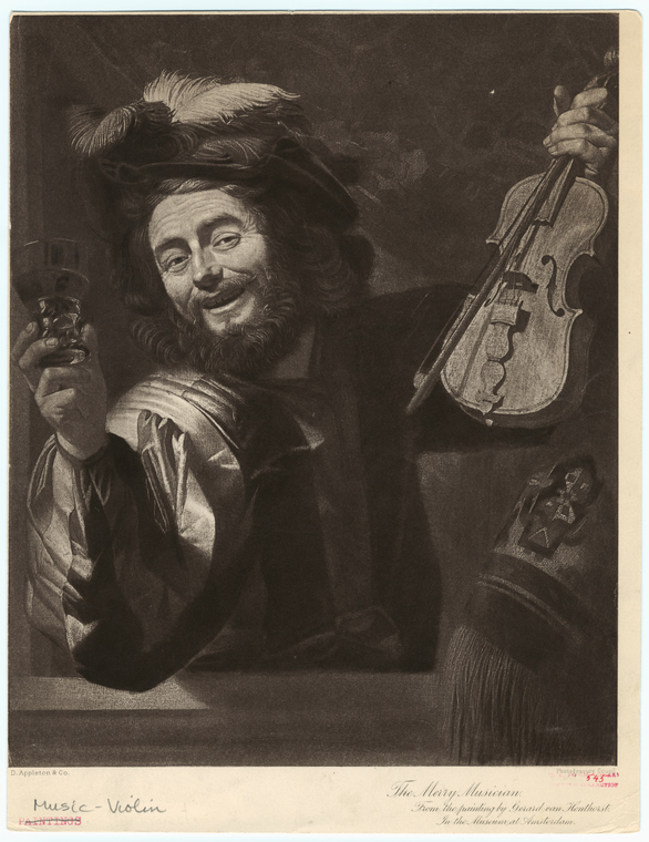 The merry musician., Digital ID 833059, New York Public Library