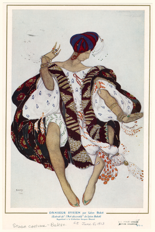 Danseur Syrien Par Léon Bakst., Digital ID 834004, New York Public Library