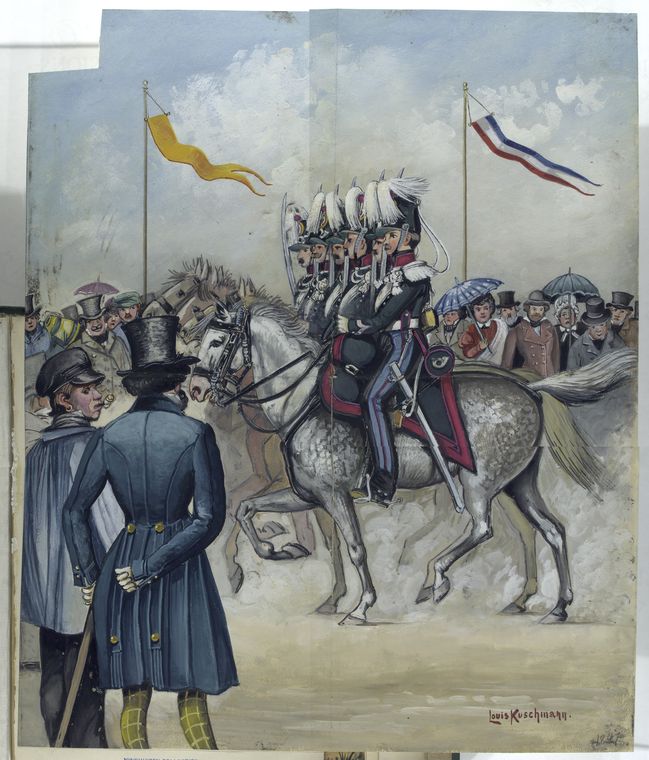 [Military parade], Digital ID 92461, New York Public Library