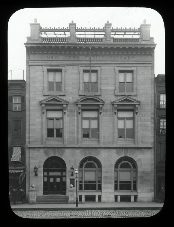 Columbus Branch at 742-744 10th Avenue, exterior, Digital ID 94925, New York Public Library