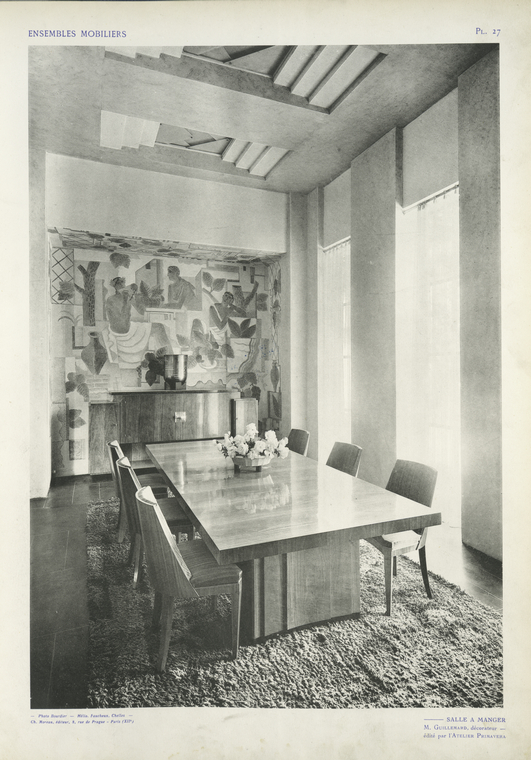 Salle à manger, M. Guillemard, décorateur, édité par l'Atelier Primavera, Digital ID 96387, New York Public Library