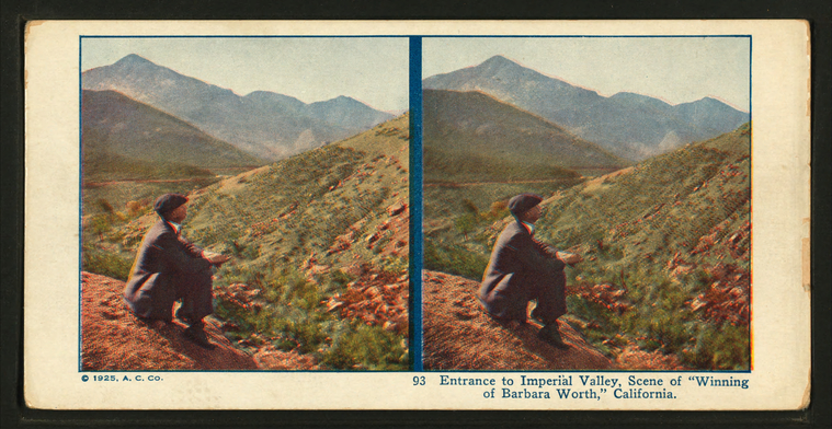 Entrance to Imperial Valley, Scene of "Winning of Barbara Worth", California., Digital ID G89F368_001F, New York Public Library