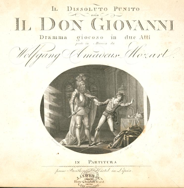 Il dissoluto punito osia Don Giovanni [Title page], Digital ID exh_70091, New York Public Library