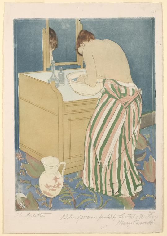 The toilette., Digital ID psnypl_prn_1073, New York Public Library