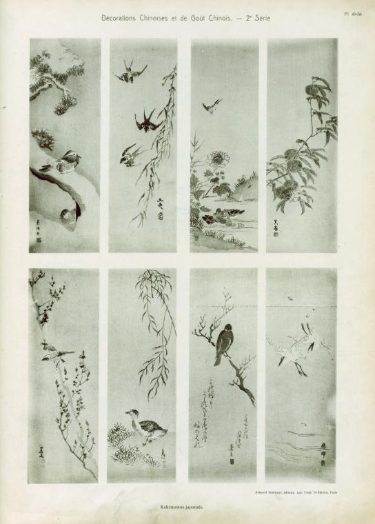 Panneaux décoratifs chinois. : Oiseaux. - NYPL Digital Collections