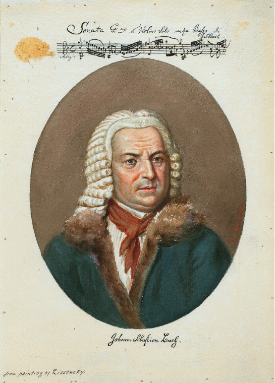 Johann Sebastian Bach - Vintage Design - CSY Art Print by Chokullov Art  Studio