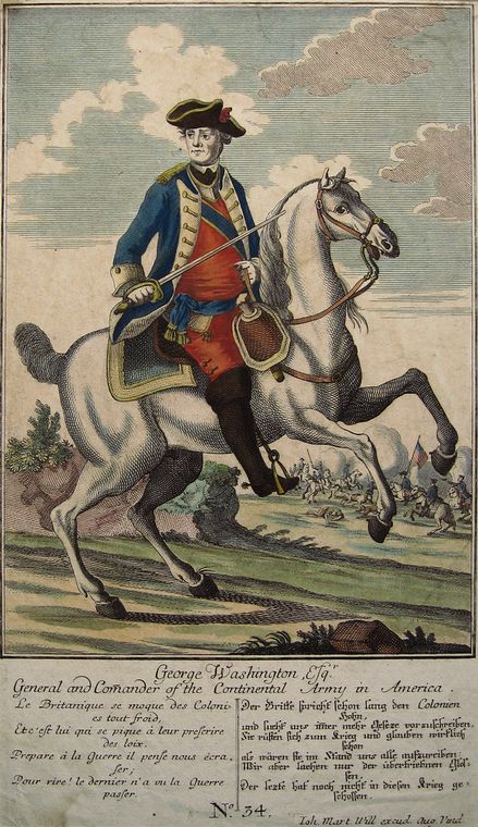 general george washington on horse