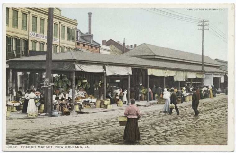 French Market, New Orleans, La. - NYPL Digital Collections