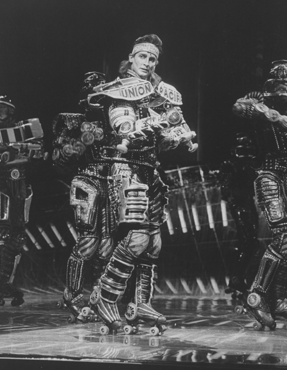 Full stage view of the stage production Starlight Express - NYPL