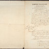 Freedom certificate of Pierre Toussaint