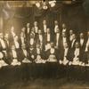 Harry A. Williamson (second from left, seated) and 28 members of the Carthaginian Lodge no. 47 (Prince Hall)