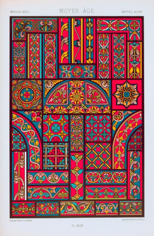 Moyen âge : XIIe, XIIIe et XIVe siècles : vitraux. - NYPL Digital ...