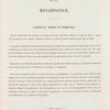 Renaissance : panneaux, frises et bordures. [text]