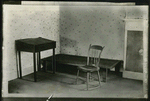 Thoreau's desk and couch from the hut at Walden Pond