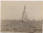 The Valkyrie II rounding the outer mark, October 7, 1893