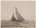 The Vigilant rounding the outer mark, October 7, 1893