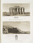 Rovine del tempio d'Ermopoli;  Sepolcro Egiziano a Licopoli; Pianta del sepolcro.