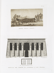 Tenda degli Arabi; Portico del tempio di Latopoli e sua  pianta.