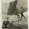 George Bird Grinnell and Mrs. Grinnell on Grinnell Glacier, Glacier National Park
