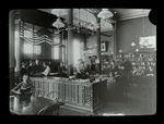 Aguilar F.C.L., 7th St. and Ave. C. Branch, Children's room, librarian's at desk in center of room