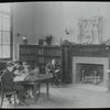 A spring day in the reading room at Harlem, Children reading