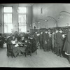 Harlem Library, children's room, showing children choosing books and sitting at tables