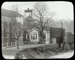 Kingsbridge, Exterior view showing excavations along side of yard