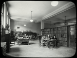 Music Library, large room at the Music Library, readers studying