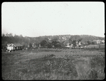 New Dorp: General view near New Dorp Branch, showing meadow, homes beyond