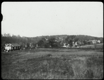 New Dorp: General view near New Dorp Branch, showing meadow, homes beyond