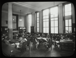 135th Street, children at tables in Children's reading room