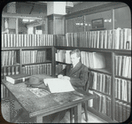 St. Agnes, blind reader with braille book