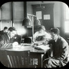 Seward Park, interior views, people studying at Seward Park Adult Reference