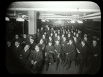 Seward Park interior views, East Side Debating Club meeting