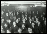 Seward Park, interior views, East Side Debating Club meeting [closer view]