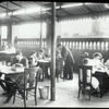 Seward Park, readers on roof reading room