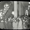 Seward Park, children waiting to get up stairs to Children's room, 3:30-4:30 p.m.