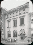 67th Street, women and children outside 67th Street branch