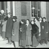 Tremont, exterior, readers waiting to get into branch