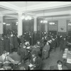 Tremont, interior views, a January evening,  showing readers filling tables and standing in line