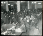 Tremont, interior views, 8.15 p.m., a January evening, readers filling tables