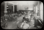 Tremont, interior views, Adult reading room, sun coming in on a few readers at tables