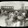 Webster: Interior views, Man plays piano to accompany woman singing at a "Slavia" (Bohemian Club) Meeting