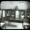Webster: Interior views, Exhibit of Bohemian textiles, embroideries