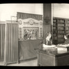 Webster: Interior views, Czech charging desk, marionette show in the background