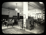Webster: Interior views, Czech library general view, readers using reading room