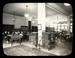 Webster: Interior views, Czech library general view, readers using reading room