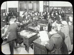 Woodstock:  Circulation room at night
