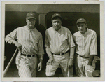 Lou Gehrig, George Herman [Babe] Ruth and Tony Lazzeri