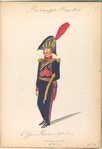 Bataafsche Republiek. Officier Rechteren (?) Artillerie. 1805